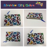 Zip Clutch / Purse / Bag / Pouch - Butterflies Bright Zip Clutch / Purse / Bag / Pouch - Butterflies Bright